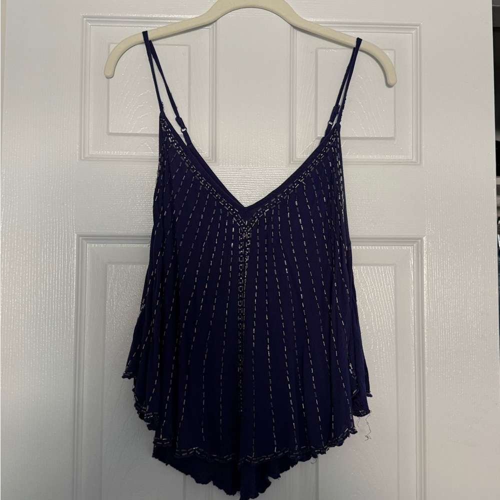 Free People Beaded Top
